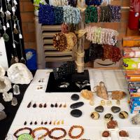 bracelets, ambre, citrine, septaria, pyrite