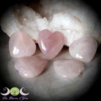 Coeur en quartz rose