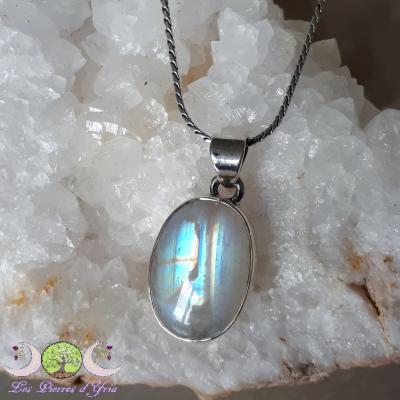 Pendentif Péristérite & Argent