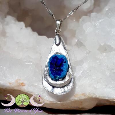 Pendentif Azurite cristallisée [Russie]