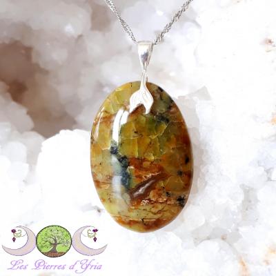 Pendentif Opale verte de Madagascar