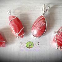 Rhodochrosite & Fil d'argent