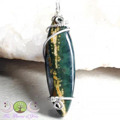 Pendentif Jaspe Orbiculaire