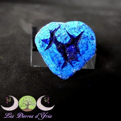 Géode Azurite cristallisée [Russie] #5