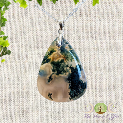 Pendentif Agate Mousse #2