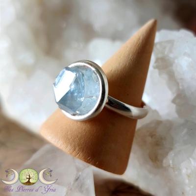 Bague celestite celestine stress pierre bleu 3 