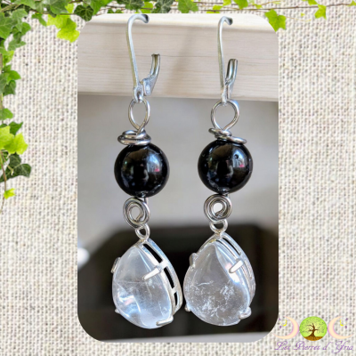 Bo tourmaline et cristal de roche