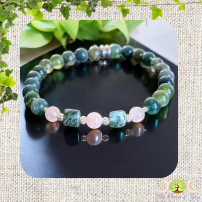 Brac seraphinite morganite agate mousse