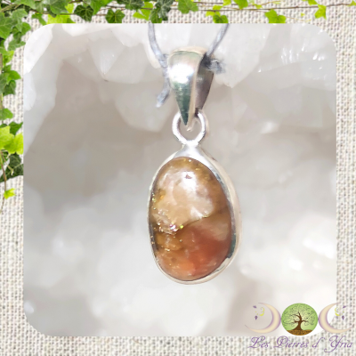 Pendentif Tourmaline bi-colore rose/verte #1
