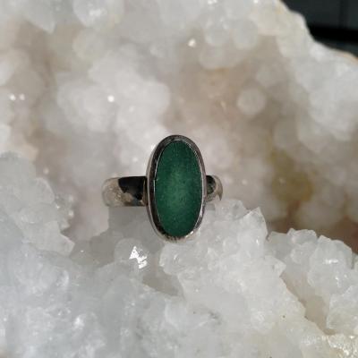 Bague Aventurine & Argent