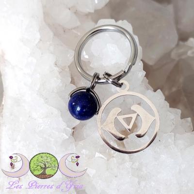 Pendentif Lapis-lazuli - Chakra 3e oeil (pour chien & chat)