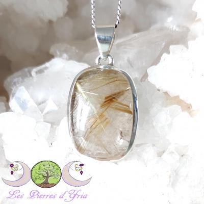 Pendentif quartz rutile