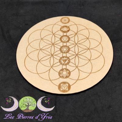 Plaque de rechargement Graine de vie & 7 chakras