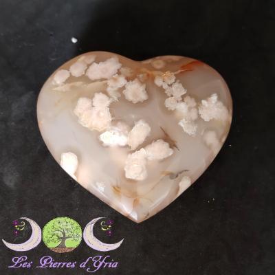 Agate Fleur - Coeur [Madagascar]