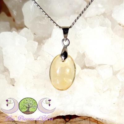 Pendentif citrine naturelle