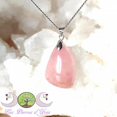 Pendentif Quartz rose