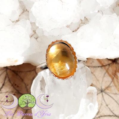 Bague citrine naturelle [extra]