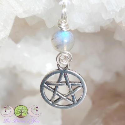 Pendentif Labradorite & Pentacle