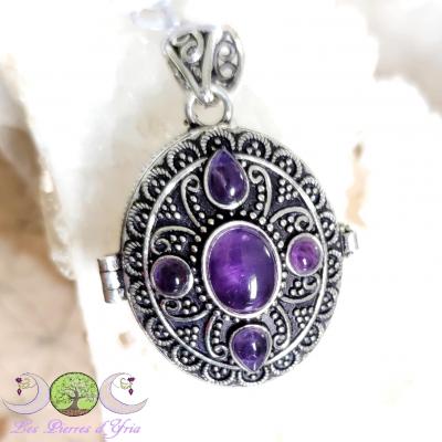 Pendentif poison Améthyste (1)