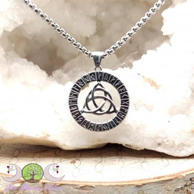 Pendentif Triquetra & Runes