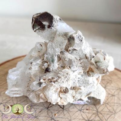 Amas  de Cristal de Roche (avec Lodolite) #35