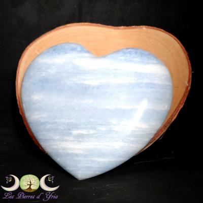 Coeur Calcite bleue #1