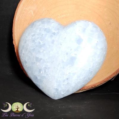 Coeur Calcite bleue #3
