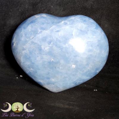 Coeur Calcite bleue #5