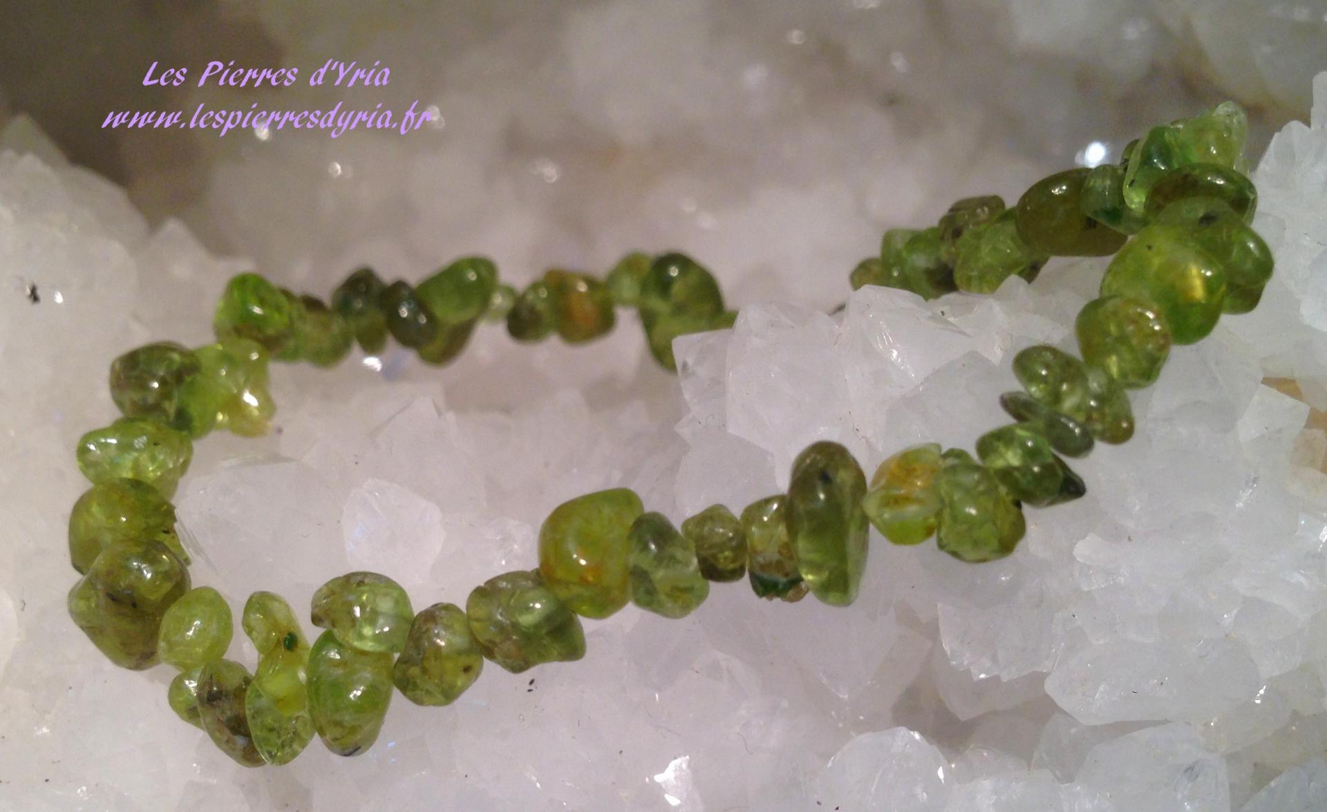 bracelet péridote